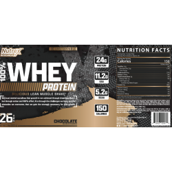 100% Whey Chocolate 2 lbs - NUTREX
