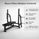 Banco Plano Profesional Gimnasio