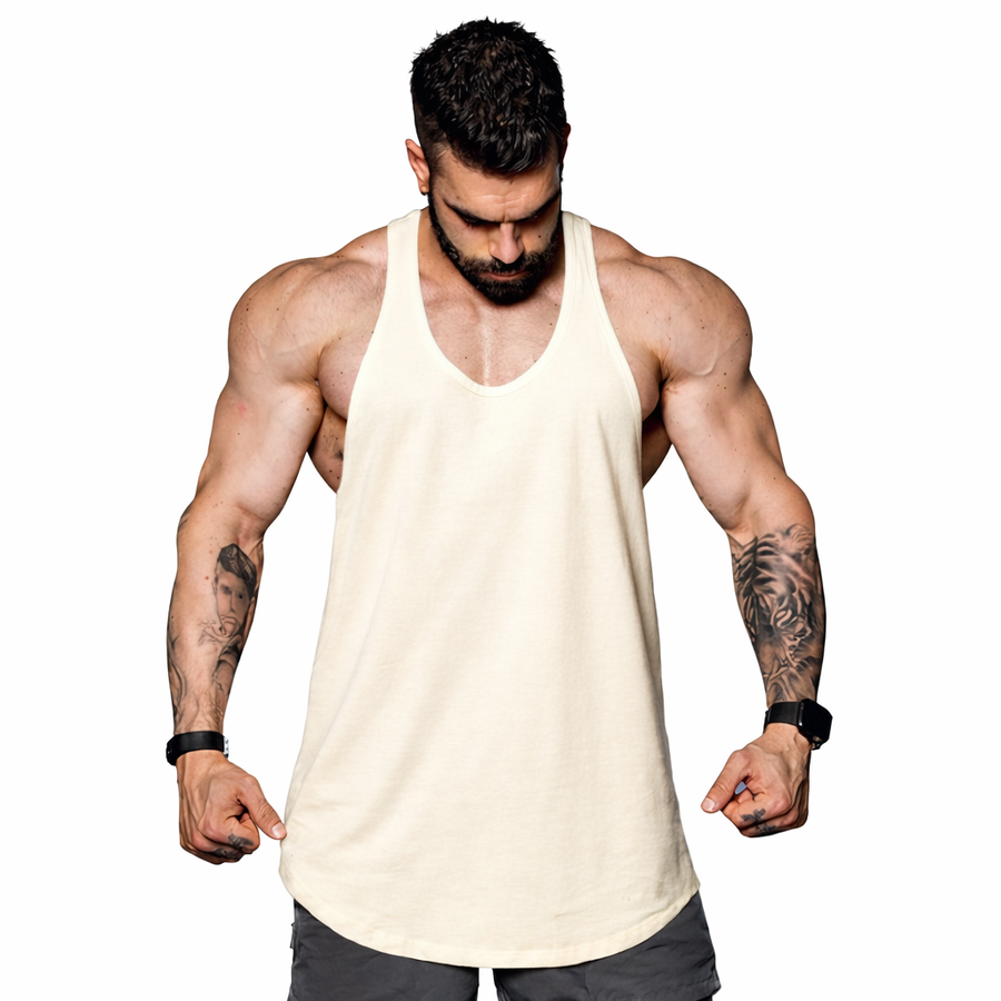 Musculosa lisa Beige