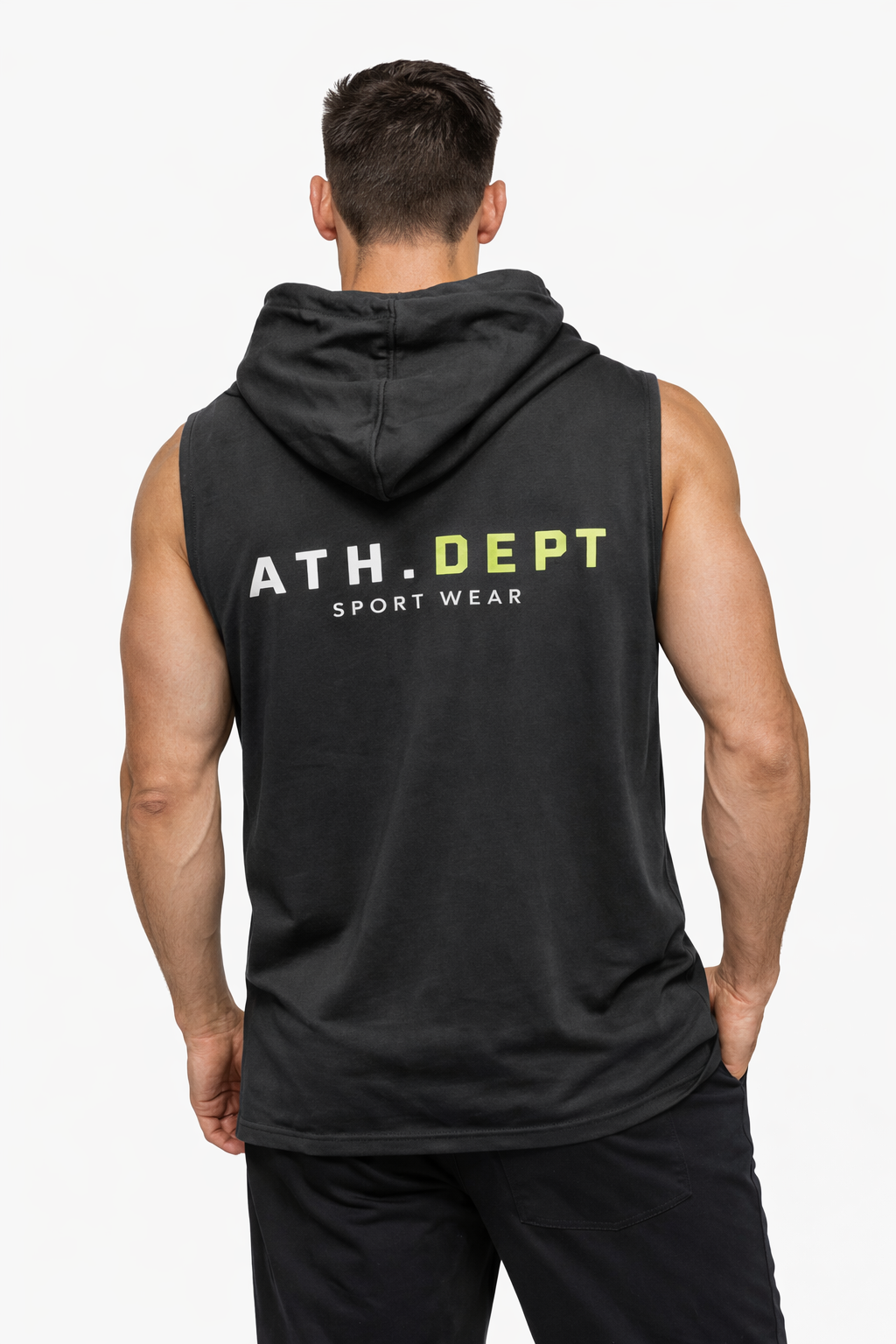 Ath-Dept Sport Wear con Capucha Negra