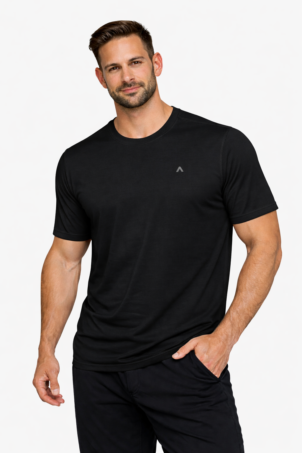 Remera manga corta Negra