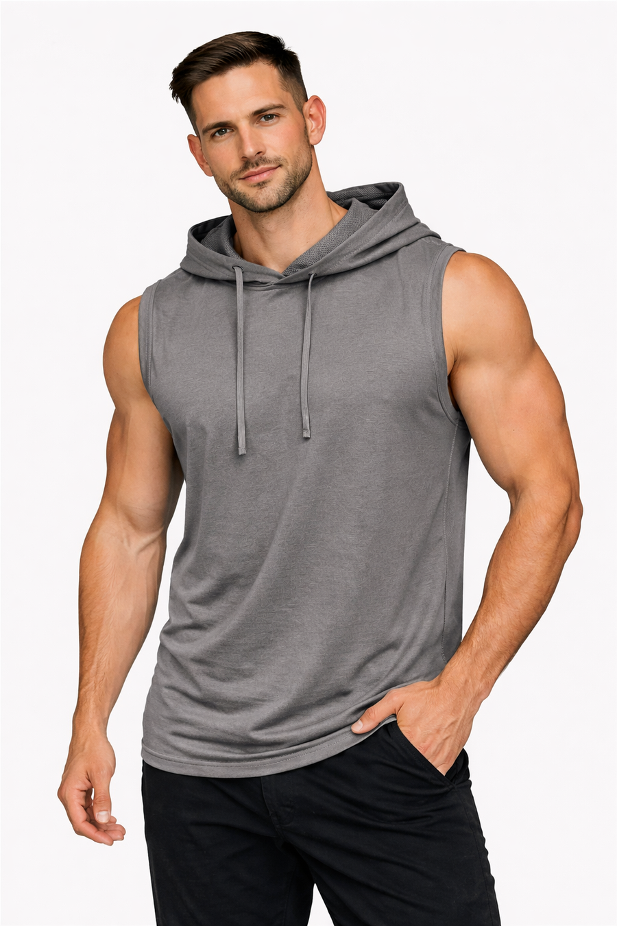 Ath-Dept Sport Wear con Capucha Gris