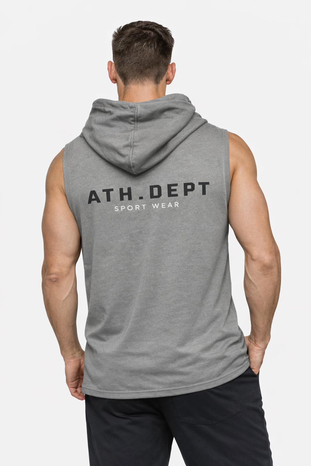 Ath-Dept Sport Wear con Capucha Gris