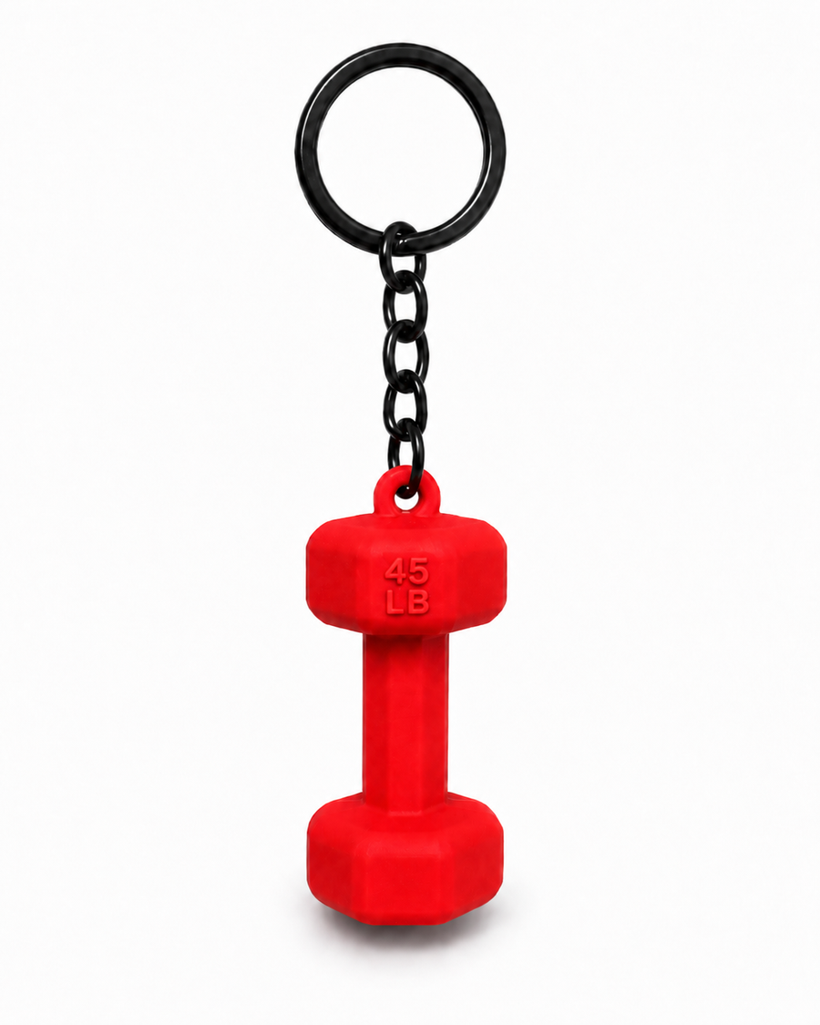 Llavero Fitness Mancuerna Roja 45 LB