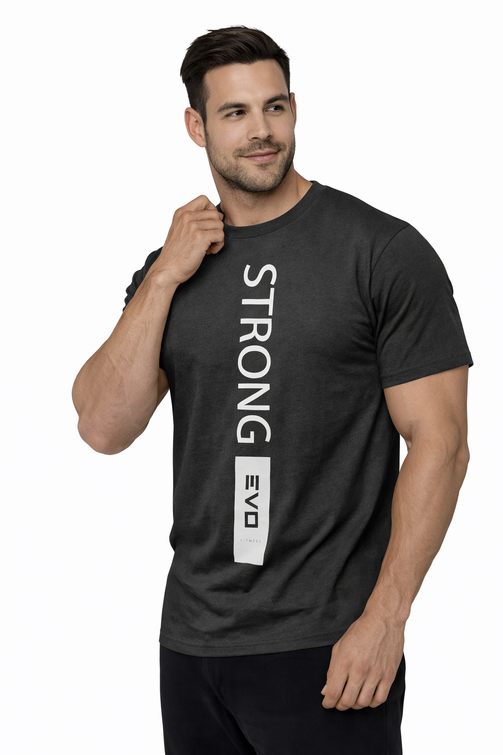 Remera Negra Strong