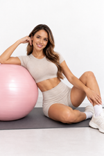 Conjunto De Dama 2 Piezas Para Gym Rosa claro