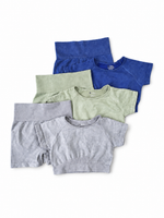 Conjunto De Dama 2 Piezas Para Gym Azul