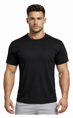 Remera Deportiva De Hombre Negra lisa