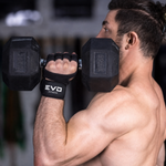 Guantes Gym con Muñequera Reforzada Antideslizante Fitness Evo