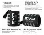 Muñequeras Negras y Gris EVO FITNESS