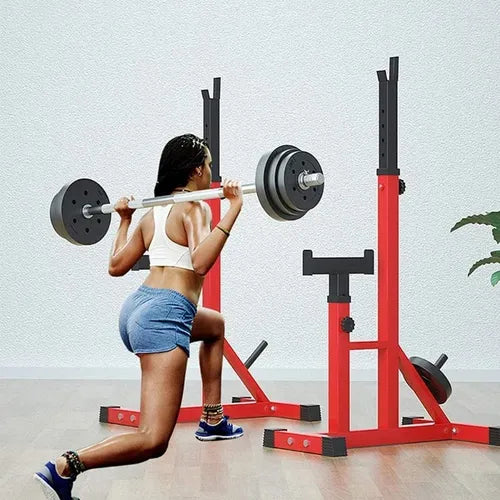Rack De Sentadillas Y Pecho Regulable Powerlifter Gimnasio