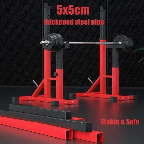 Rack De Sentadillas Y Pecho Regulable Powerlifter Gimnasio