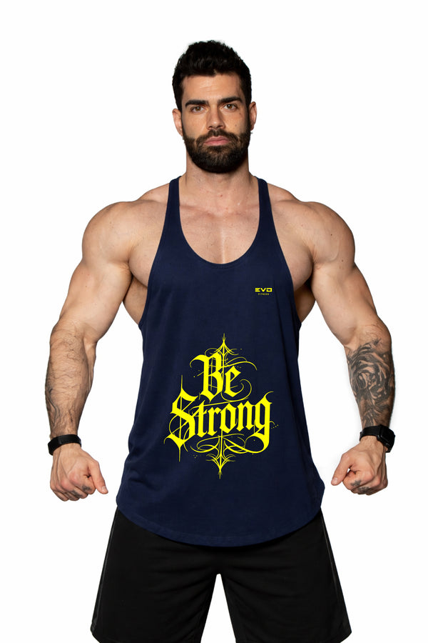 Musculosa Be Strong Azul Marino