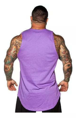 Musculosa Leñador Tiger Lila