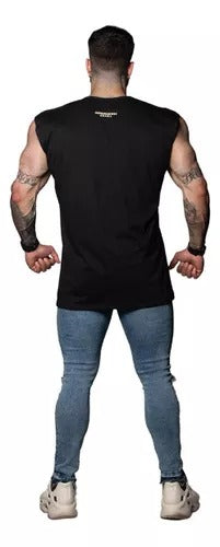 Musculosa Leñador Shoulder Skull Negra