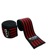 Rodilleras de Entrenamiento EVO Elásticas Negras y Rojas
