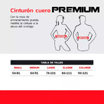 Cinturon de entrenamiento Cuero PREMIUM Negro
