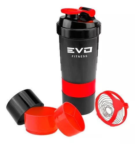 Vaso Baitidor Mezclador Shaker Rojo