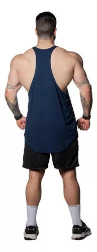 Musculosa Anatomic Viscofit azul Marino