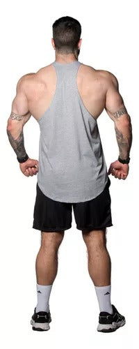 Musculosa lisa Gris
