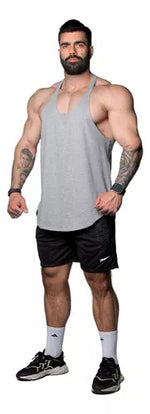 Musculosa lisa Gris