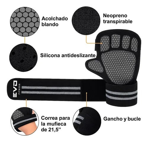 Guantes con muñequeras