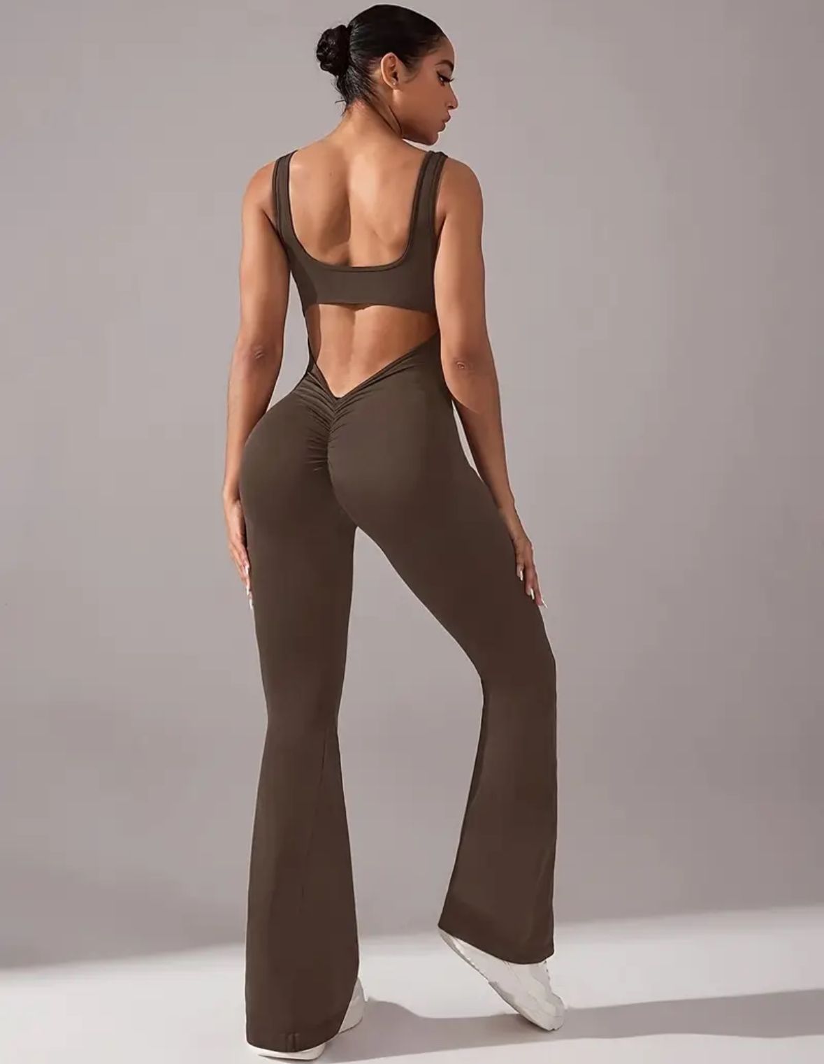 Catsuit con frunce sin mangas