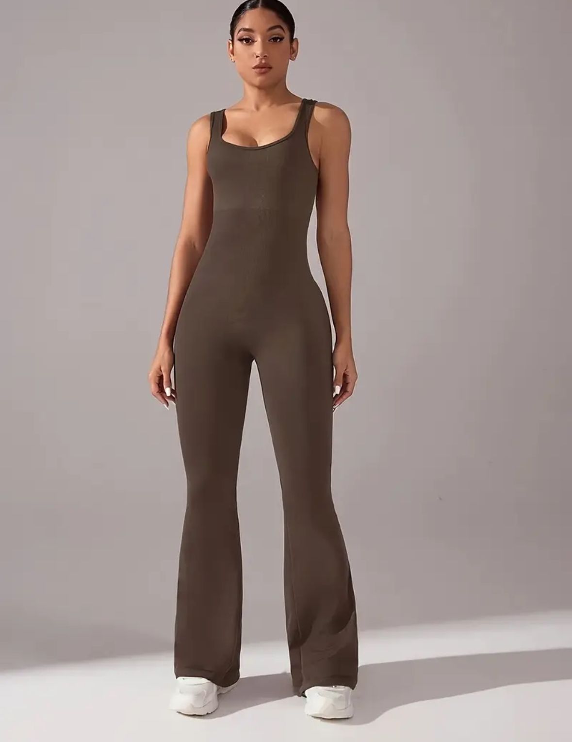 Catsuit con frunce sin mangas