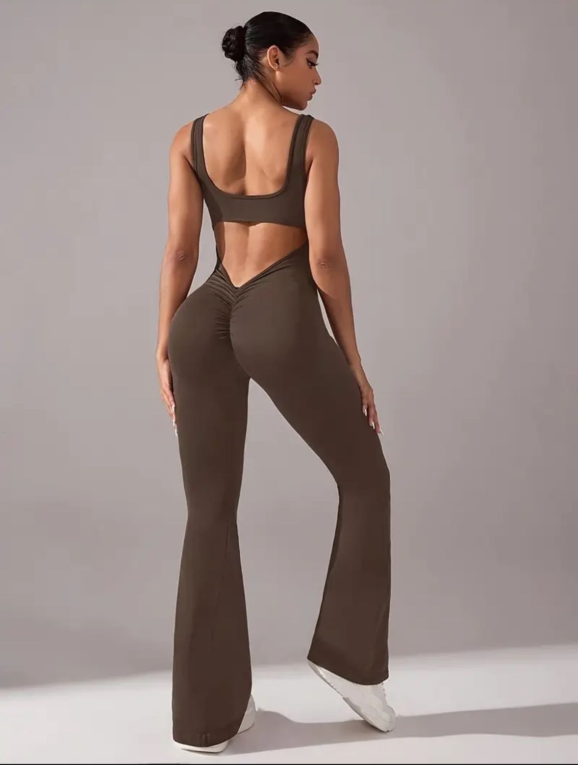 Catsuit con frunce sin mangas