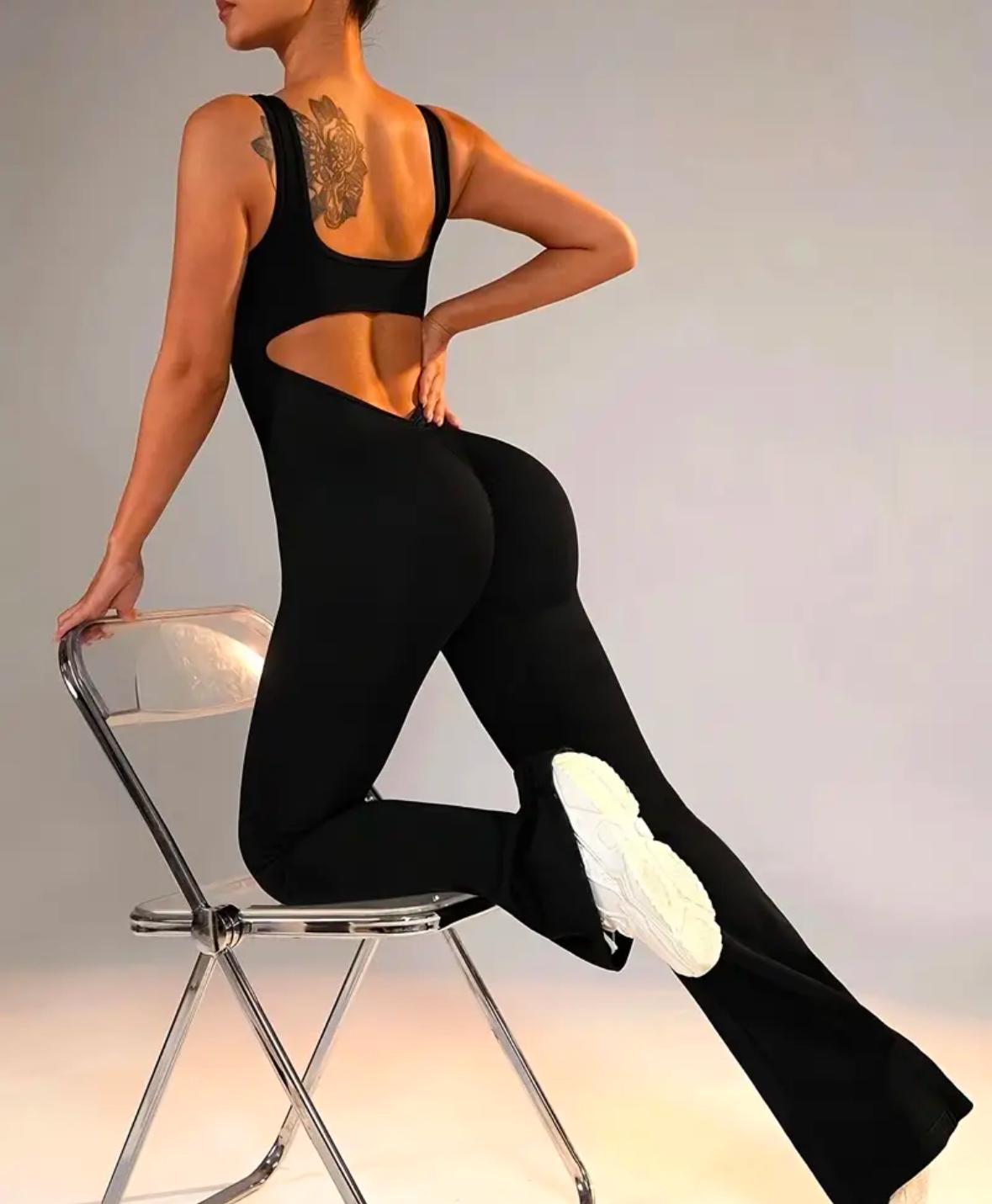 Catsuit con frunce sin mangas