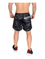 Short con calza negro y gris militar