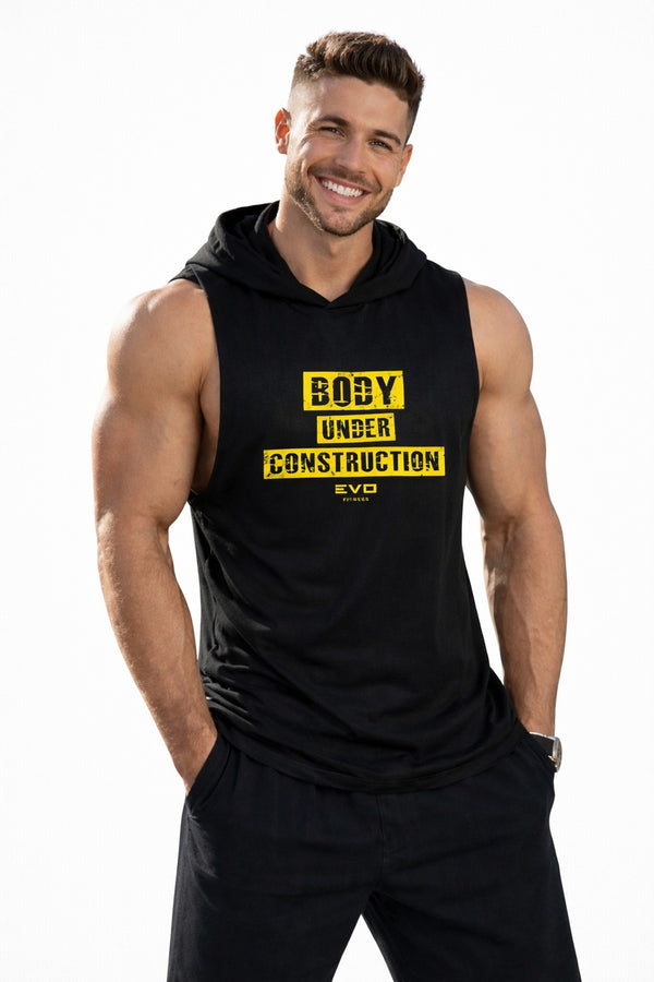 Musculosa con capucha Body Under Construction Evo