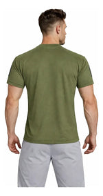 Remera Deportiva De Hombre Verde Lisa