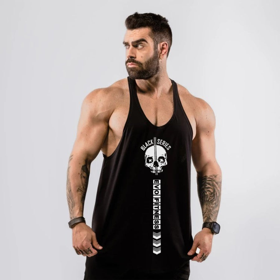 Musculosa Anatomic Black Skull