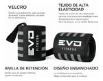 Muñequeras Negro y Rojo EVO Fitness
