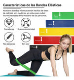 Bandas Ejercicios Fitness Circular Elástica Cinta X 5 Gym