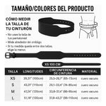 Combo espalda, cinto de cuero 100% + straps