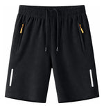 Short Deportivo Hombre Evo Secado Rápido Bolsillos Cierre Negro