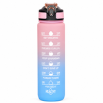 Botella De Agua Deportiva Motivacional Sin Bpa 1 Litro Evo Rosa