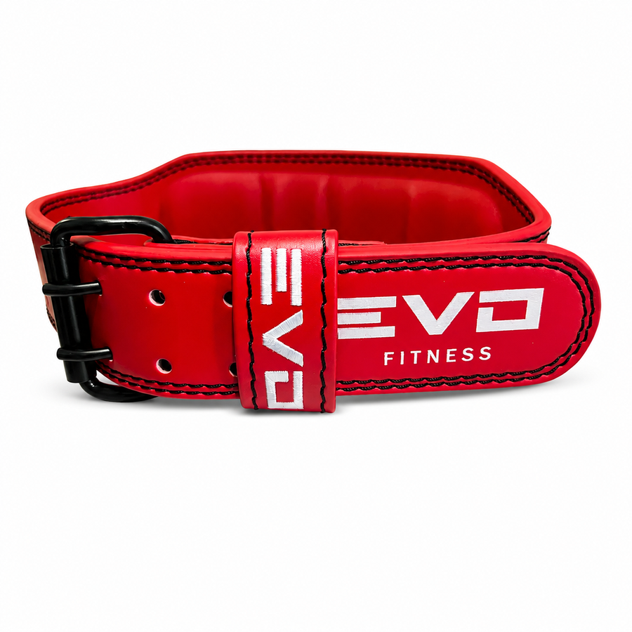 Cinturon de entrenamiento Cuero PREMIUM Rojo