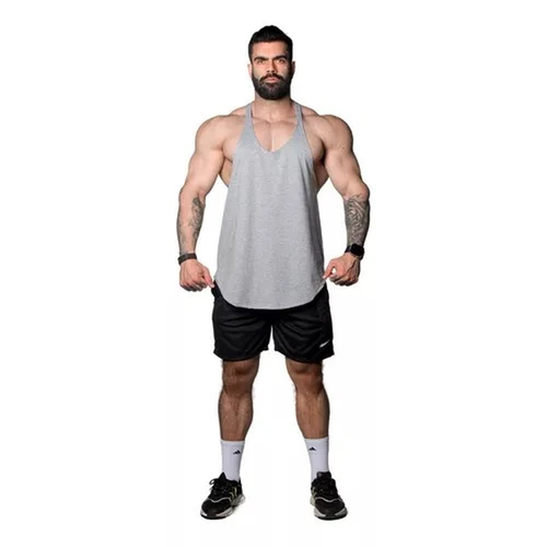 Musculosa lisa Gris