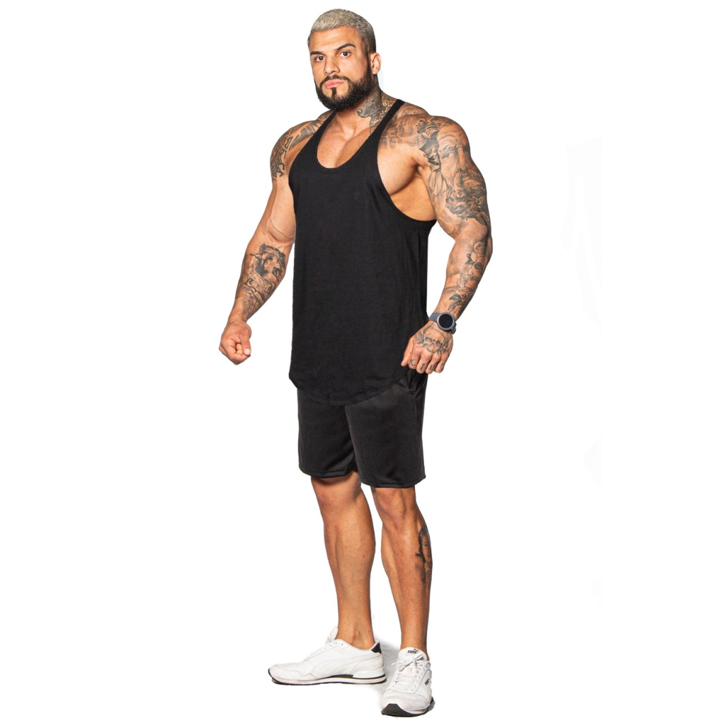 Musculosa lisa Negra