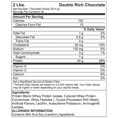 OPTIMUM NUTRITION GOLD STD WHEY COOKIES&CREAM 2LB - OPTIMUM NUTRITION
