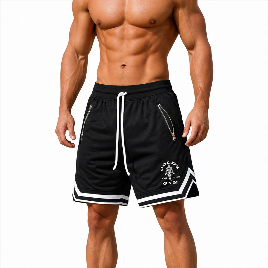 Bermuda Deportiva Basquet Negra Gold V1