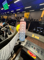 Botella De Agua Deportiva Motivacional Sin Bpa 1 Litro Evo Rosa