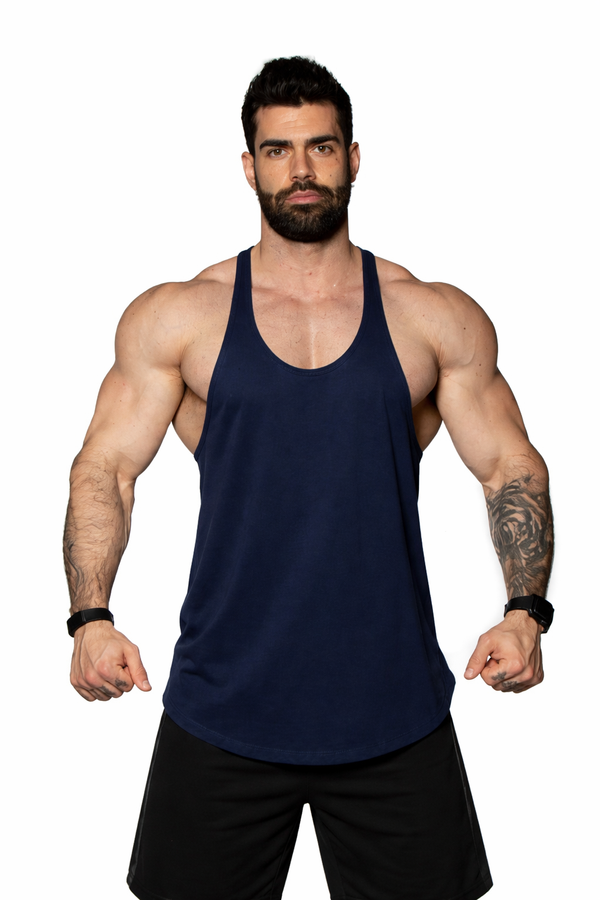 Musculosa lisa Azul Marino