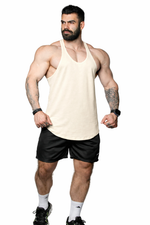 Musculosa lisa Beige