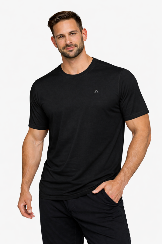 Remera manga corta Negra