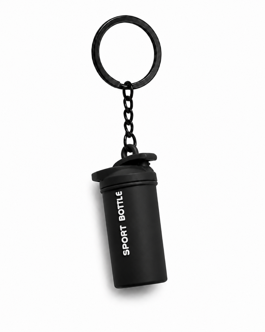 Llavero Fitness Shaker Negro