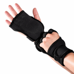 Guantes Gym con Muñequera Reforzada Antideslizante Fitness Evo
